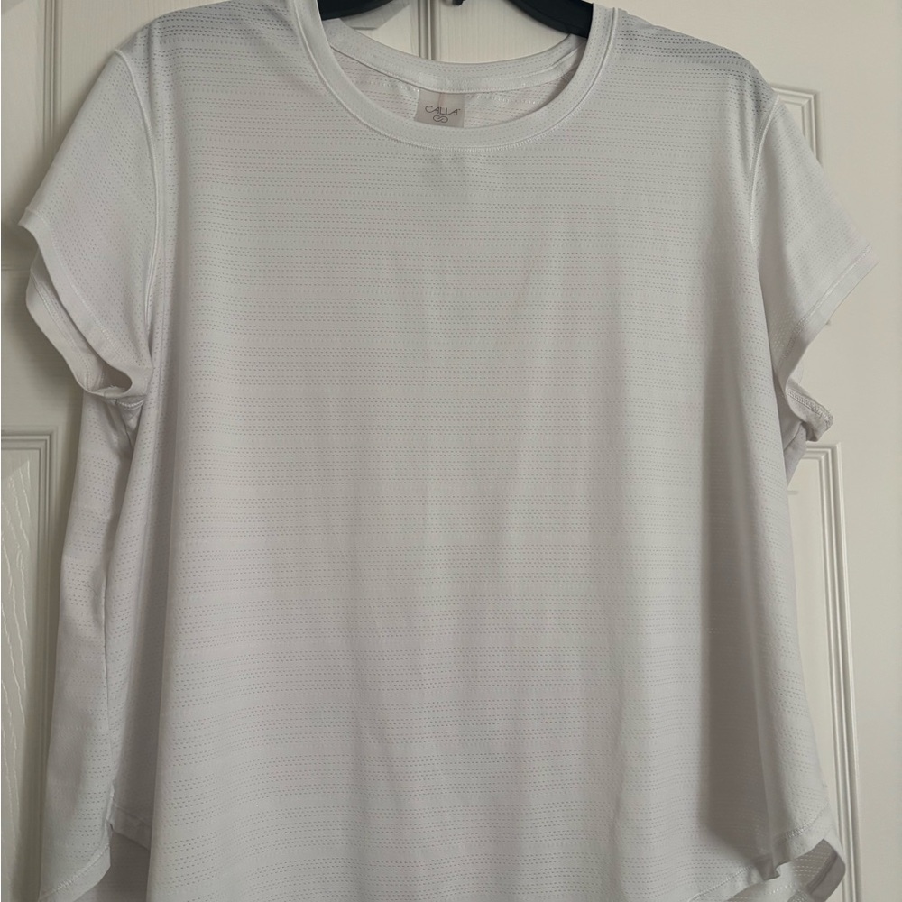 Calia Carrie Underwood White Short Sleeve Performance Tee